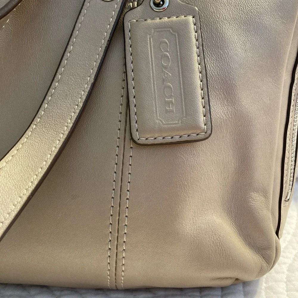Coach leather tote